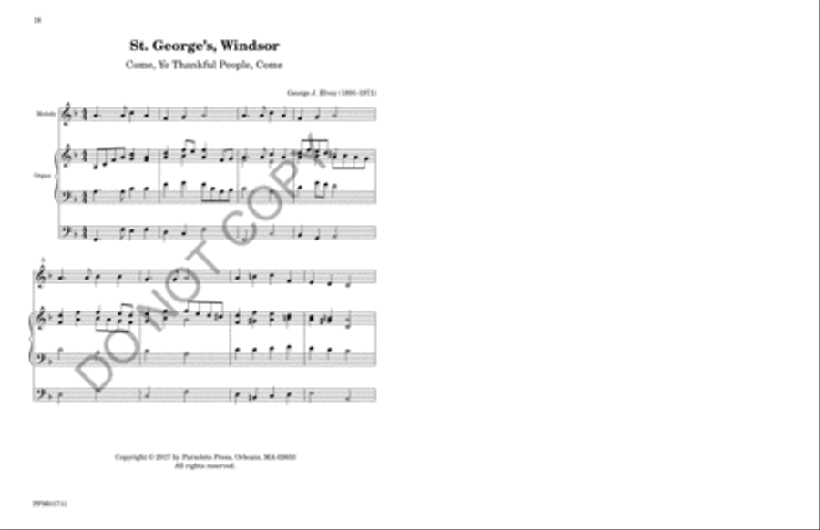 Twenty-five Organ Accompniments for Unison Hymn Singing Unison Choir scores gallery preview page 21