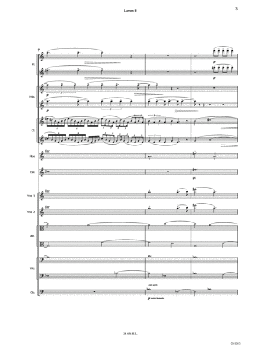 Lumen II Orchestra scores gallery preview page 4