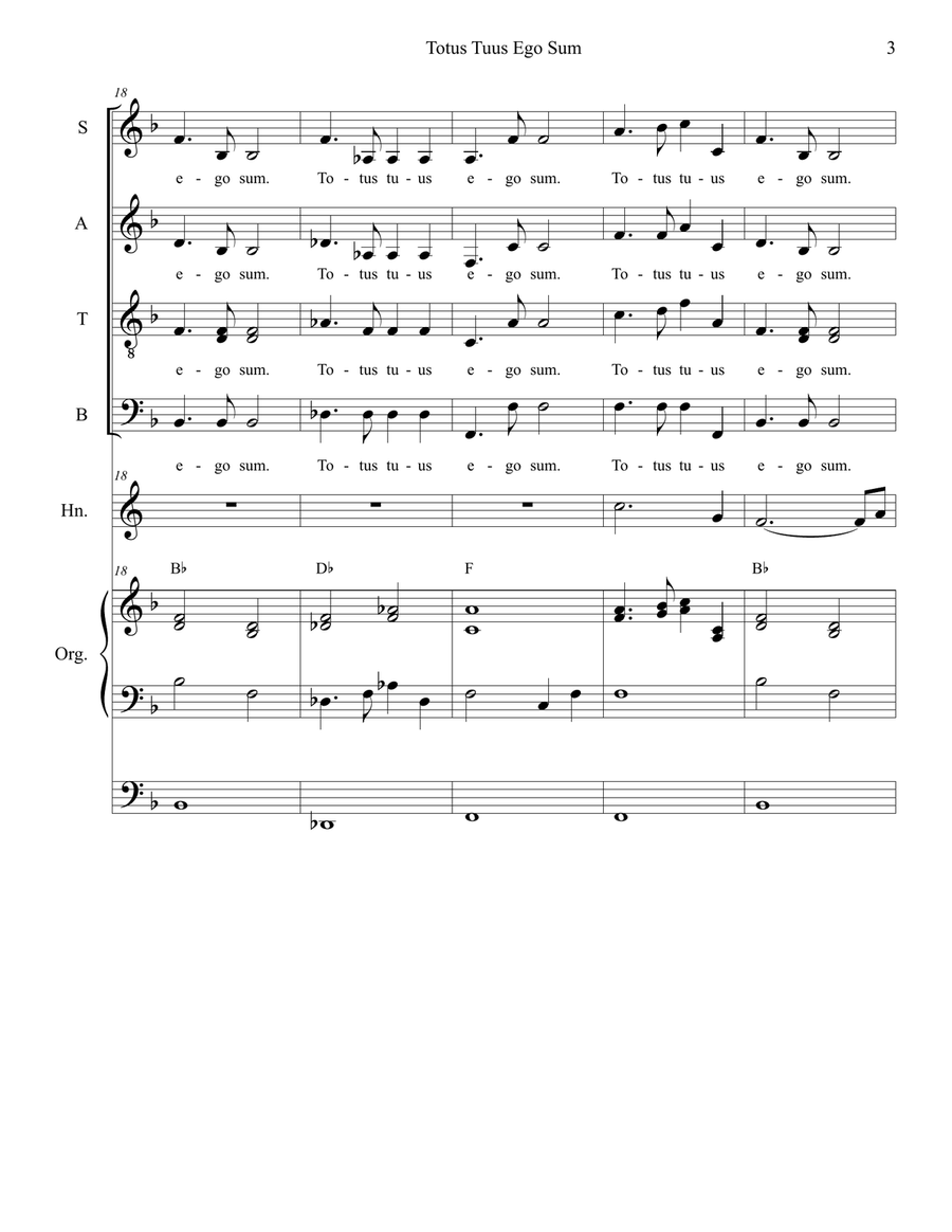 Totus Tuus Ego Sum 4-Part scores gallery preview page 3