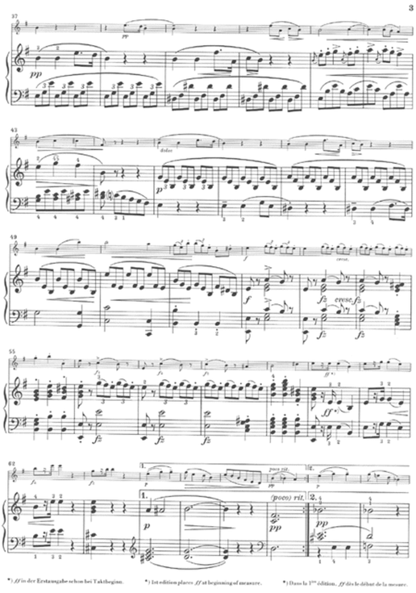 Sonatina for Piano and Violin G Major Op. 100