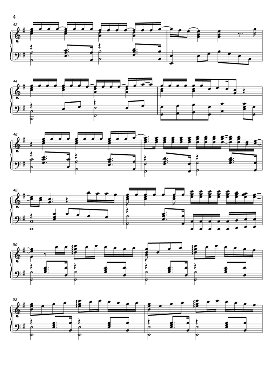 Making Love Out Of Nothing At All Easy Piano scores gallery preview page 4