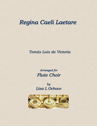 Book cover for Regina Caeli Laetare for Flute Choir