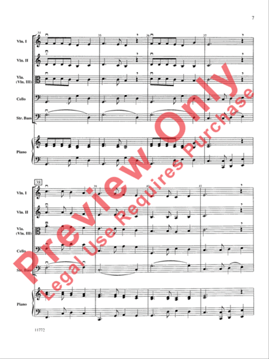 Moonlight Tango String Orchestra scores gallery preview page 8