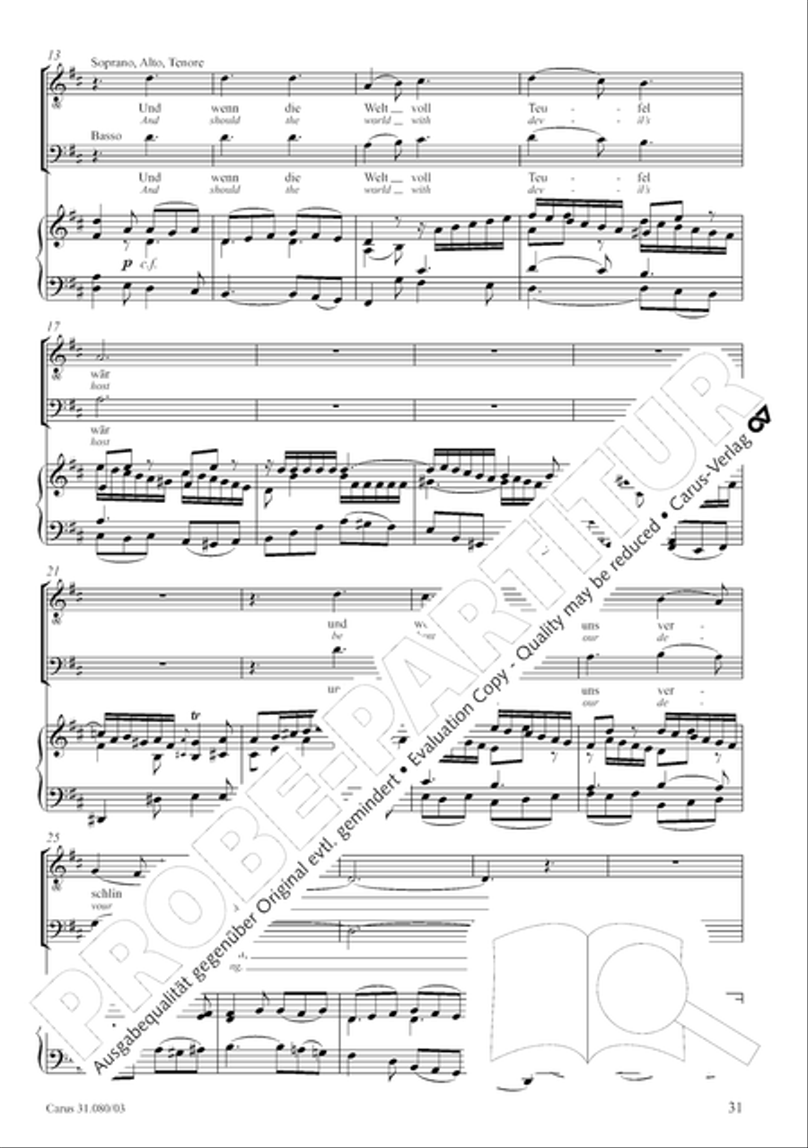 A mighty fortress is our God (Ein feste Burg ist unser Gott) A mighty fortress is our God (Ein feste Burg ist unser Gott) 4-Part scores gallery preview page 31