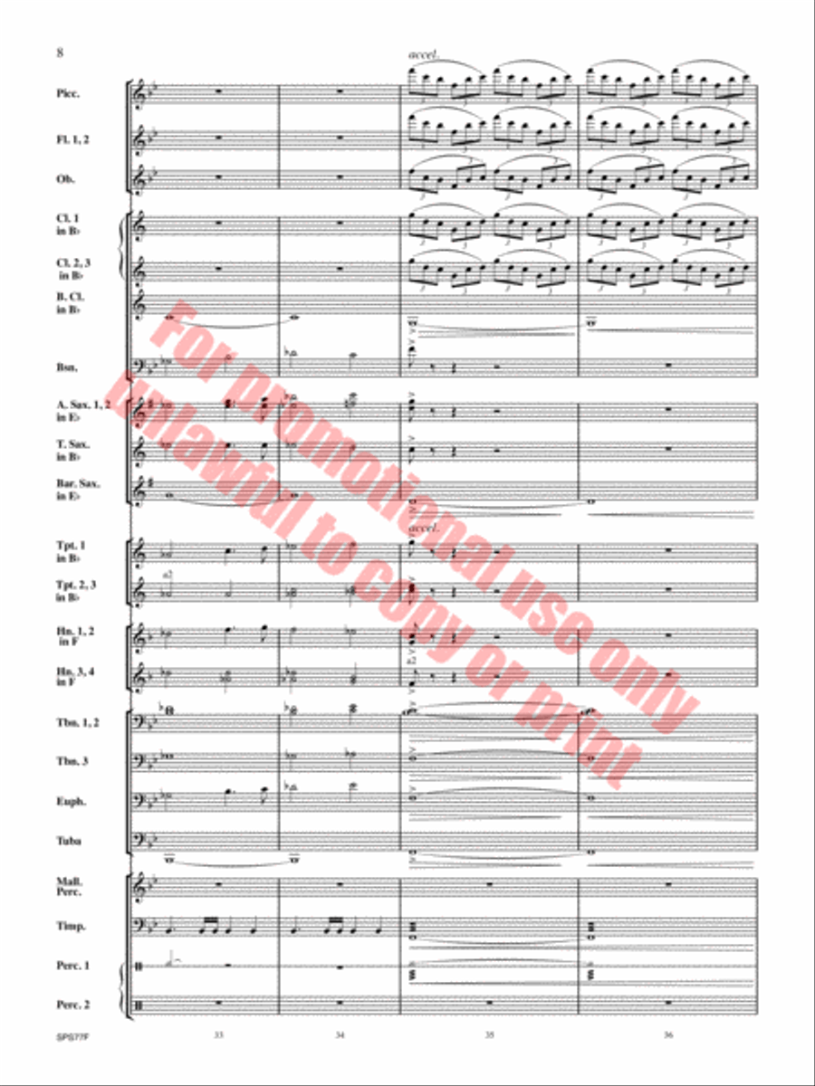 Atlas Rising Concert Band scores gallery preview page 9