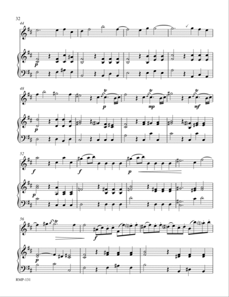 Handel - Alla Hornpipe (from Water Music Suite No. 2) Flute Solo scores gallery preview page 4