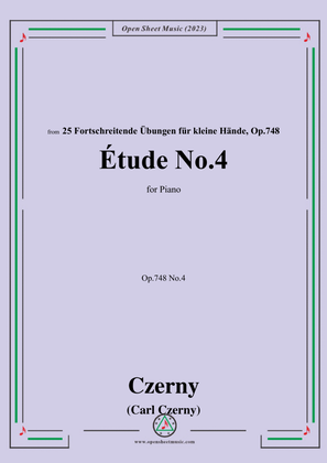 C. Czerny-Exercise No.4,Op.748 No.4
