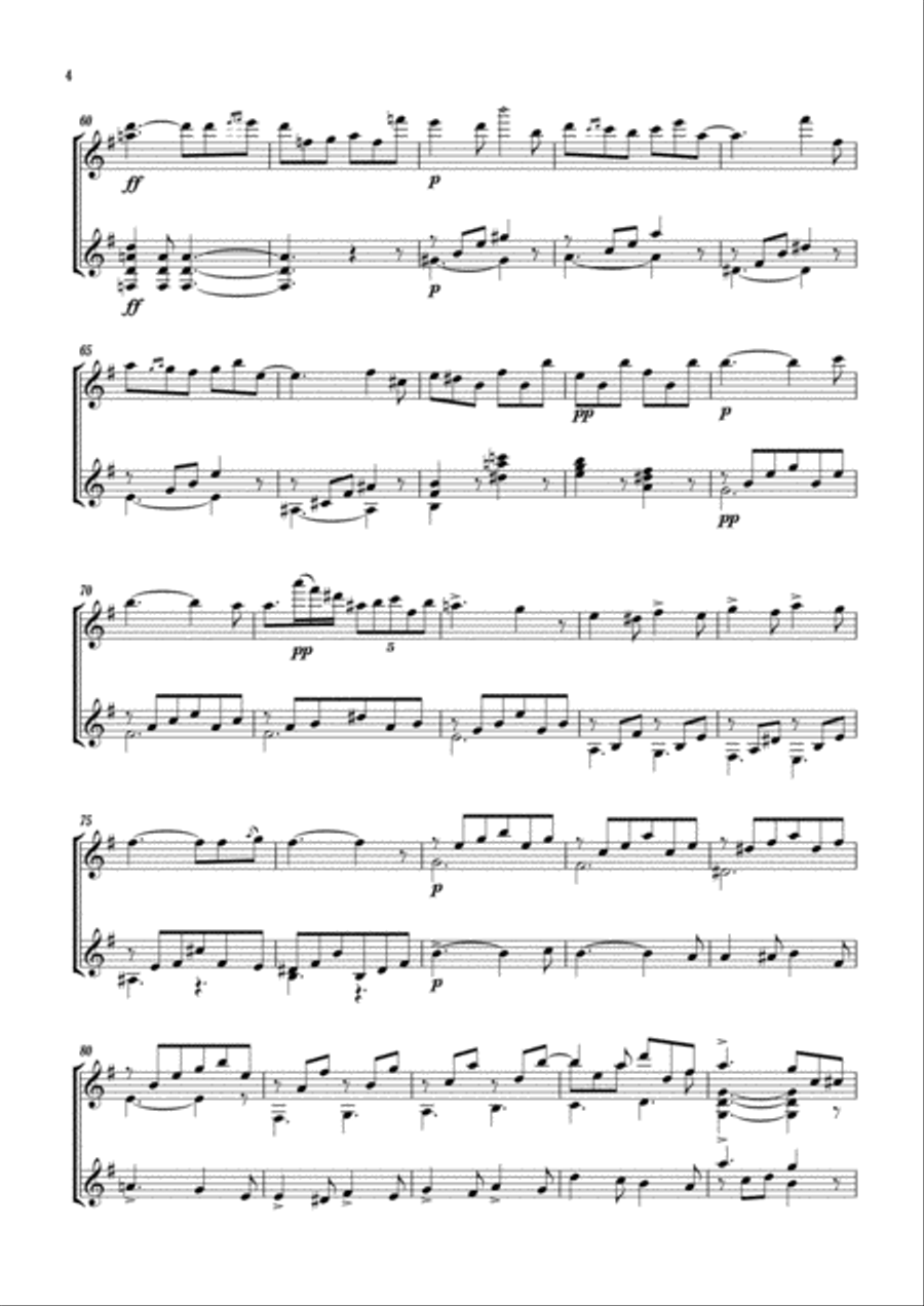 La Séparation La Séparation Classical Guitar scores gallery preview page 4