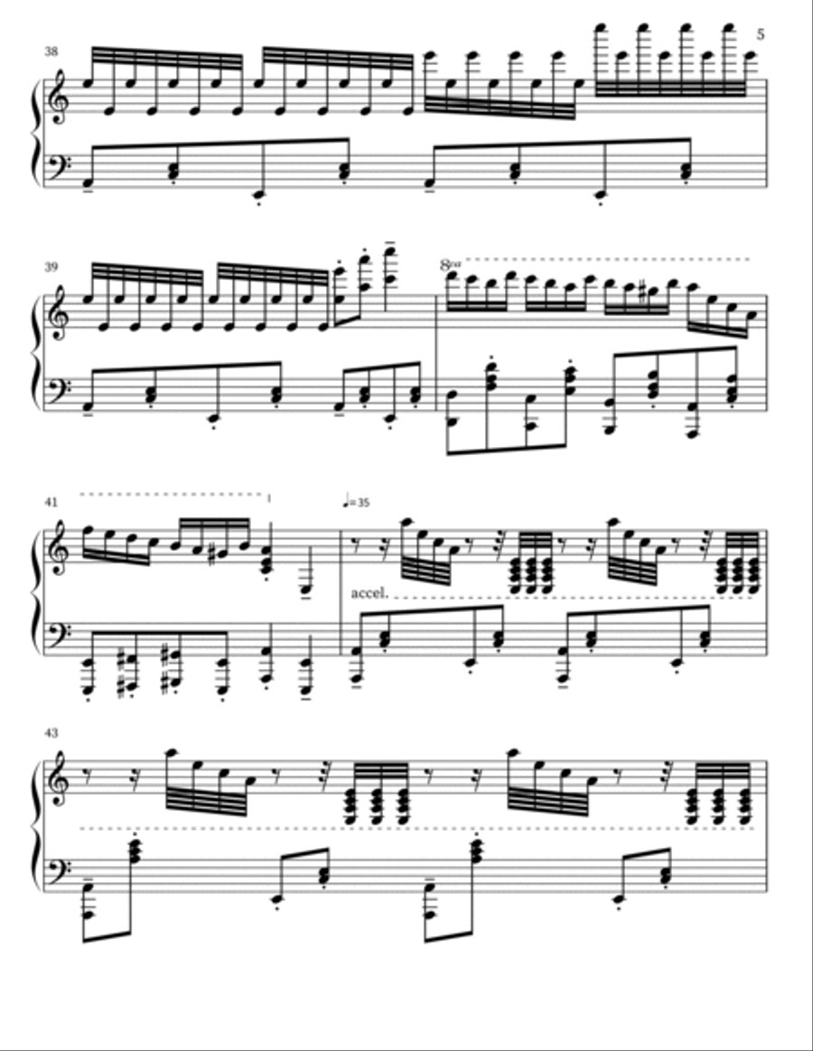 Rush E Rush E Piano Solo scores gallery preview page 5