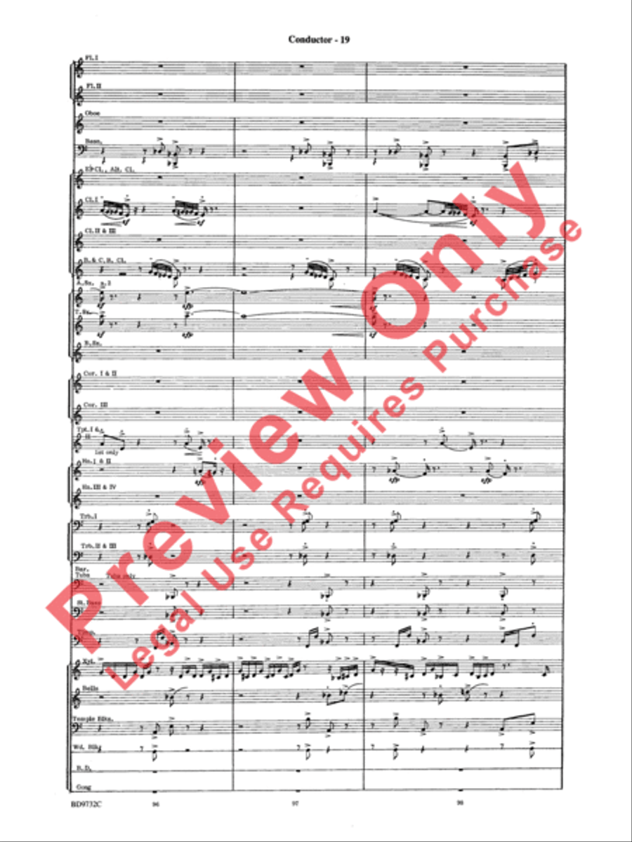 Symphonic Movement Concert Band scores gallery preview page 21