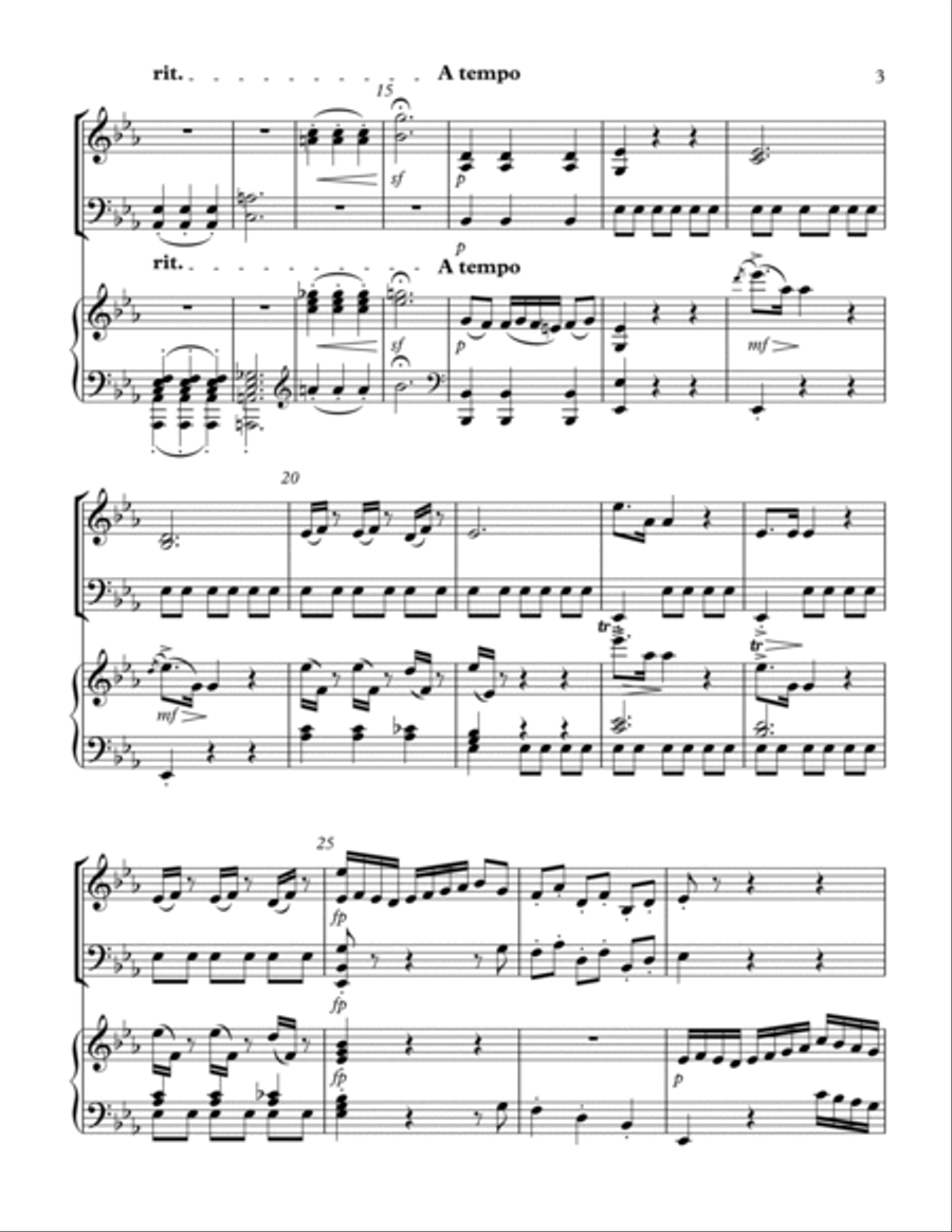 Sonate #18 Opus 31 #3 Sonate #18 Opus 31 #3 Piano Trio scores gallery preview page 3
