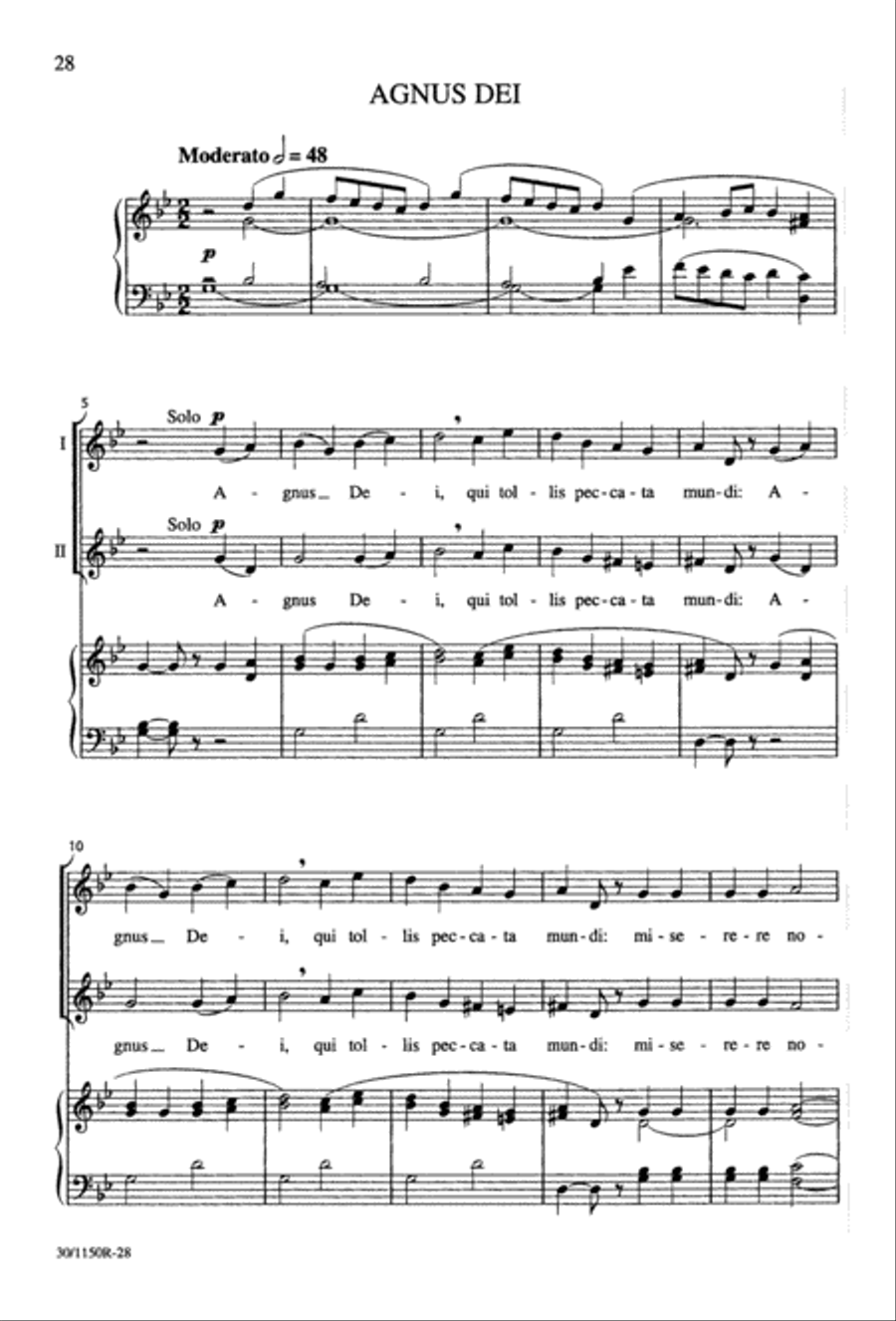 Messe Brève Messe Brève 2-Part scores gallery preview page 29