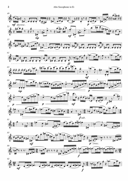 Sonata for solo alto saxophone (or solo oboe)