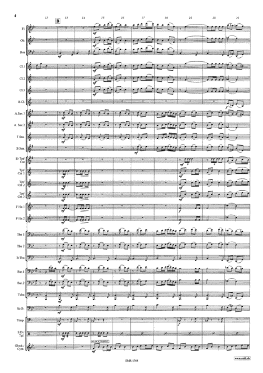 Il est ne le divin enfant Concert Band scores gallery preview page 5