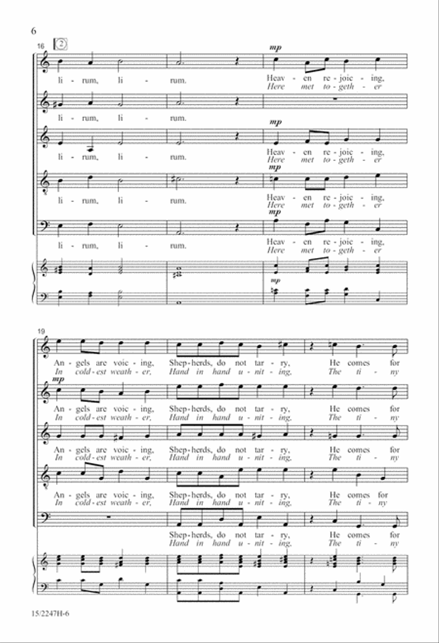 Lirum Lirum Lirum Lirum SSATB scores gallery preview page 7