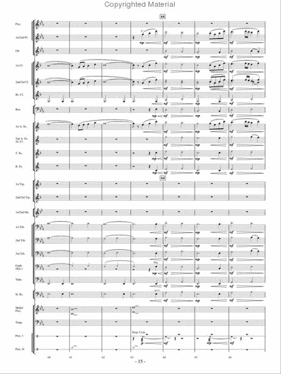Where Eagles Soar Concert Band scores gallery preview page 14