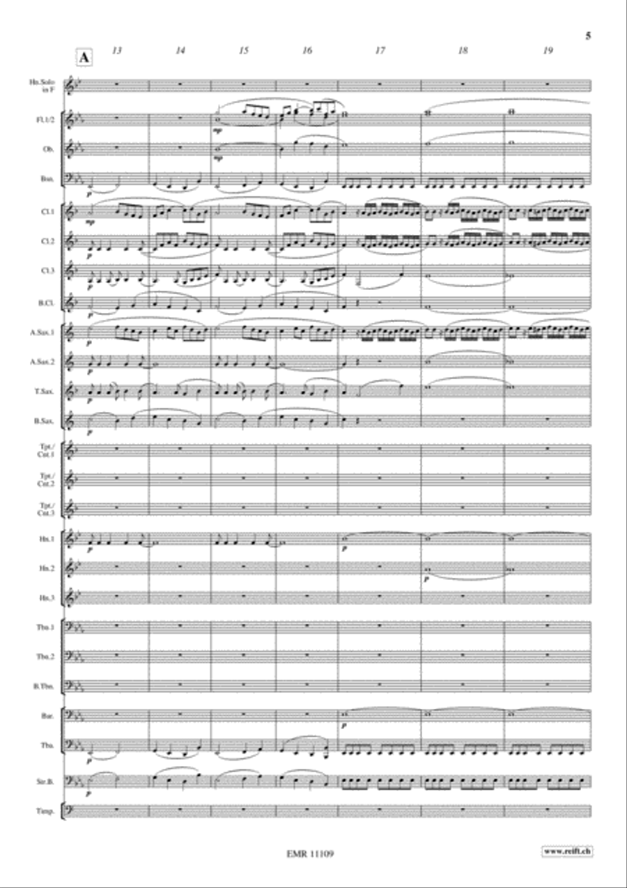 Horn Concerto No. 4 Concert Band scores gallery preview page 6