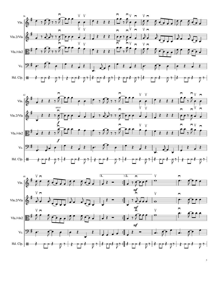 Good Day For Marrying You Small Ensemble scores gallery preview page 3