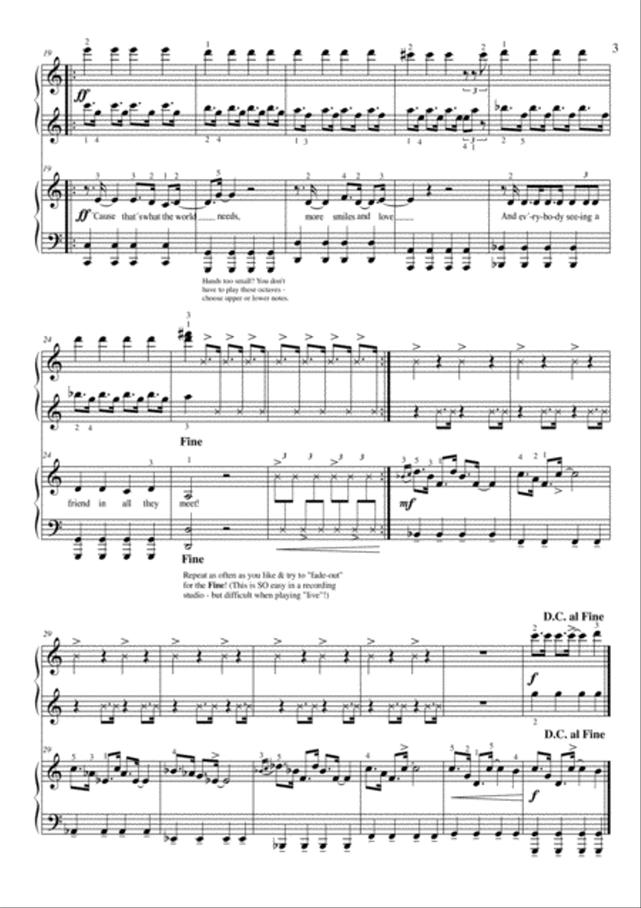 The More the Merrier - 13 duets for 4 hand piano...& everyone else! Piano Accompaniment scores gallery preview page 6
