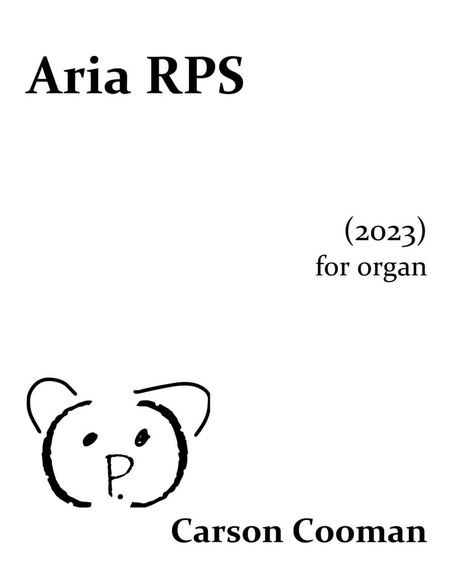 Aria RPS Aria RPS Organ Solo scores gallery preview page 1