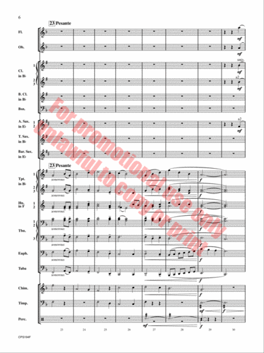 Amazing Grace Concert Band scores gallery preview page 7