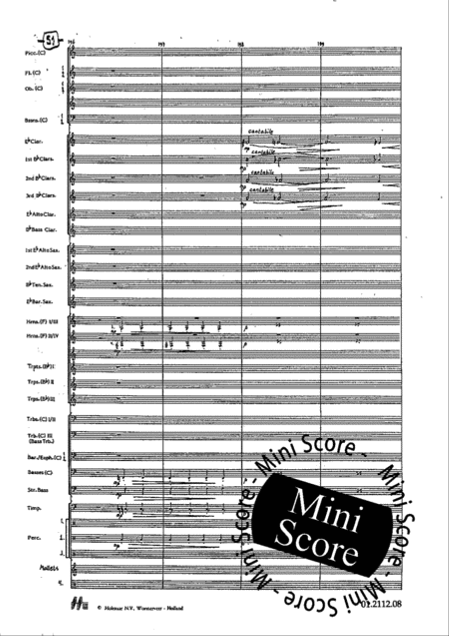 Tre Dodecapricci Concert Band scores gallery preview page 57
