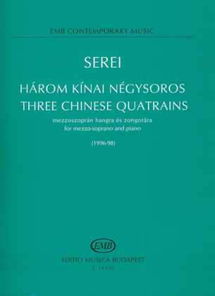Three chinese quatrains to poems by Li Tai-Po, in