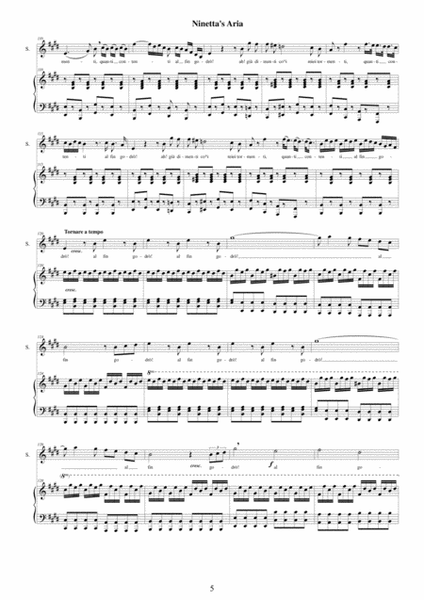 Rossini-La gazza ladra (Act 1) Di piacer mi balza il cor - Soprano and piano image number null