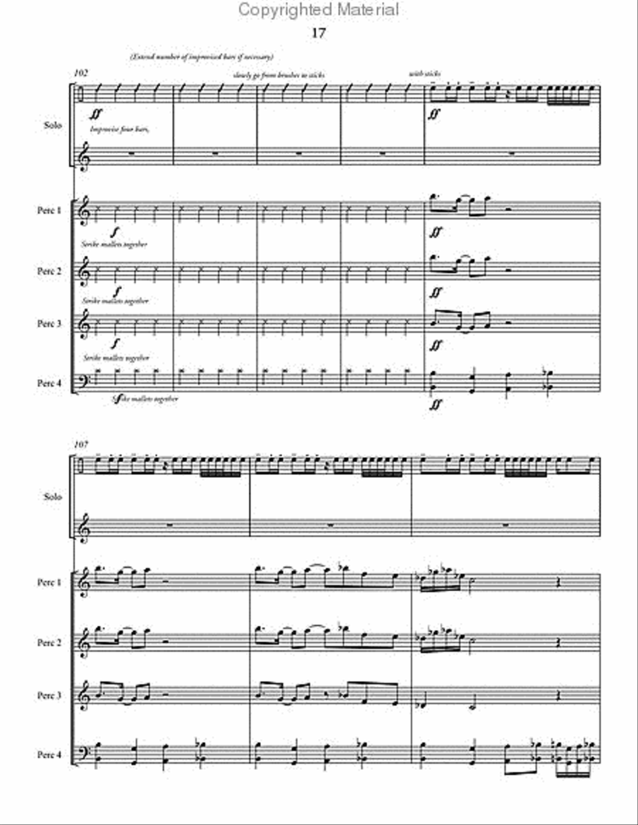 Shadows Percussion Ensemble scores gallery preview page 18