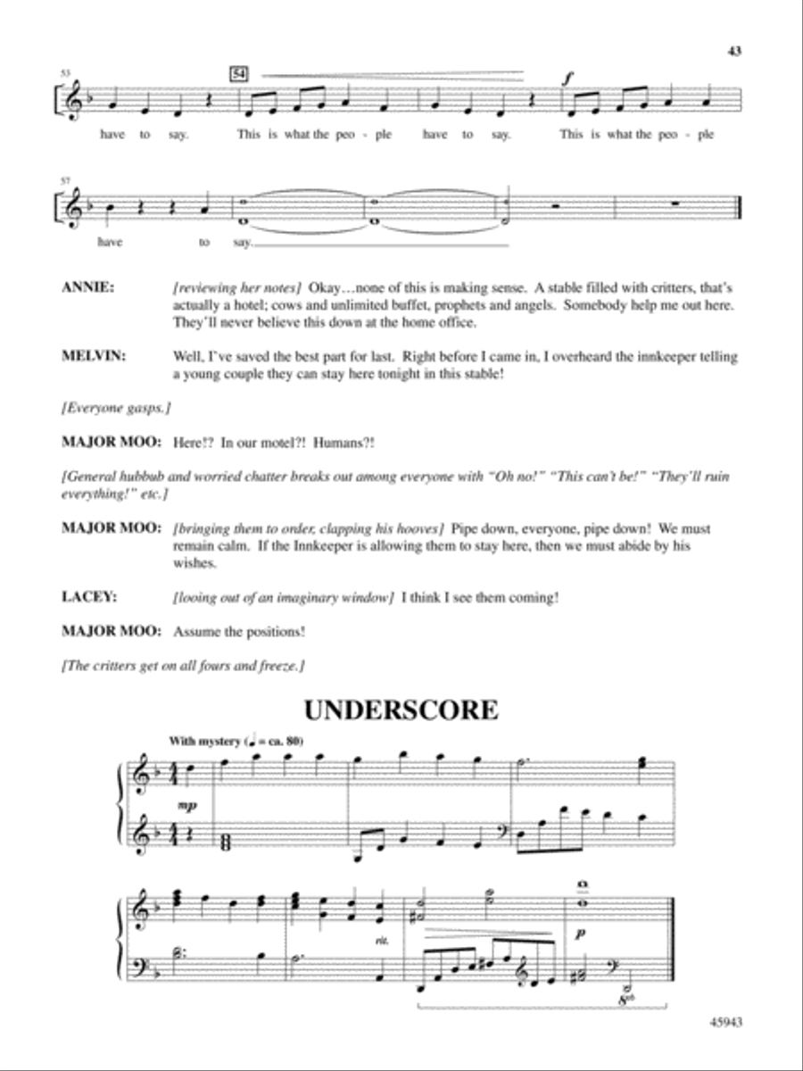 The Noel Critter Motel Choir scores gallery preview page 43