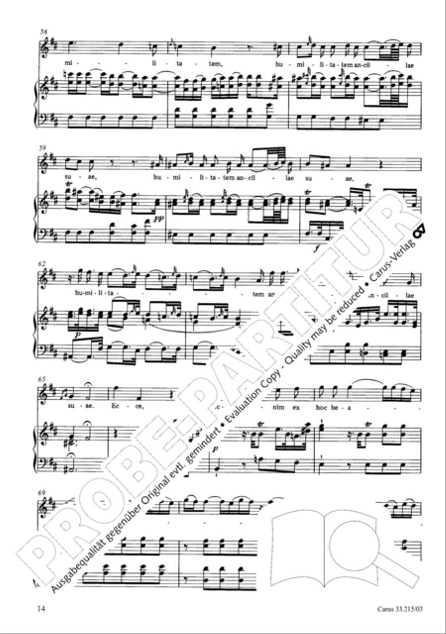 Magnificat Magnificat 4-Part scores gallery preview page 15