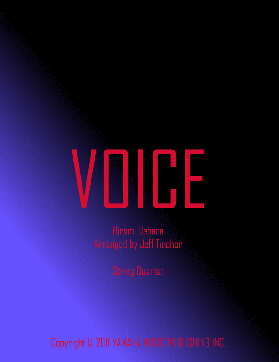 Voice String Quartet scores gallery preview page 1