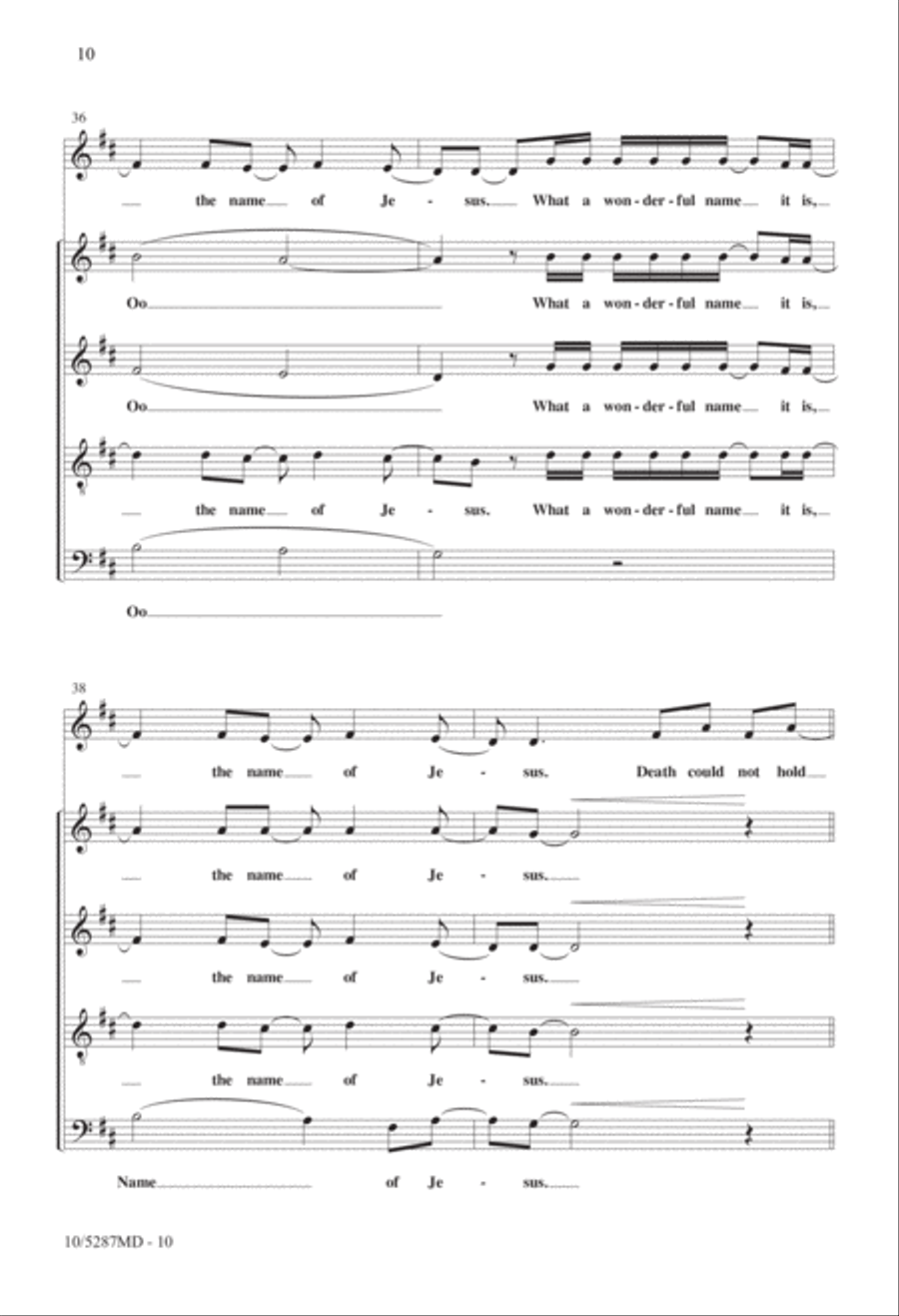 What a Beautiful Name 4-Part scores gallery preview page 10