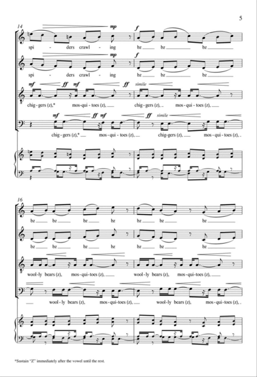 Due South: 3. Bugs 4-Part scores gallery preview page 4