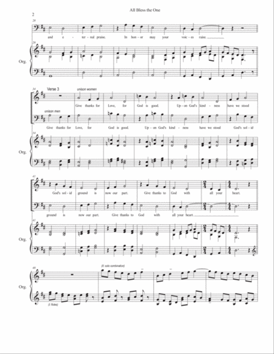 All Bless the One Choir scores gallery preview page 2
