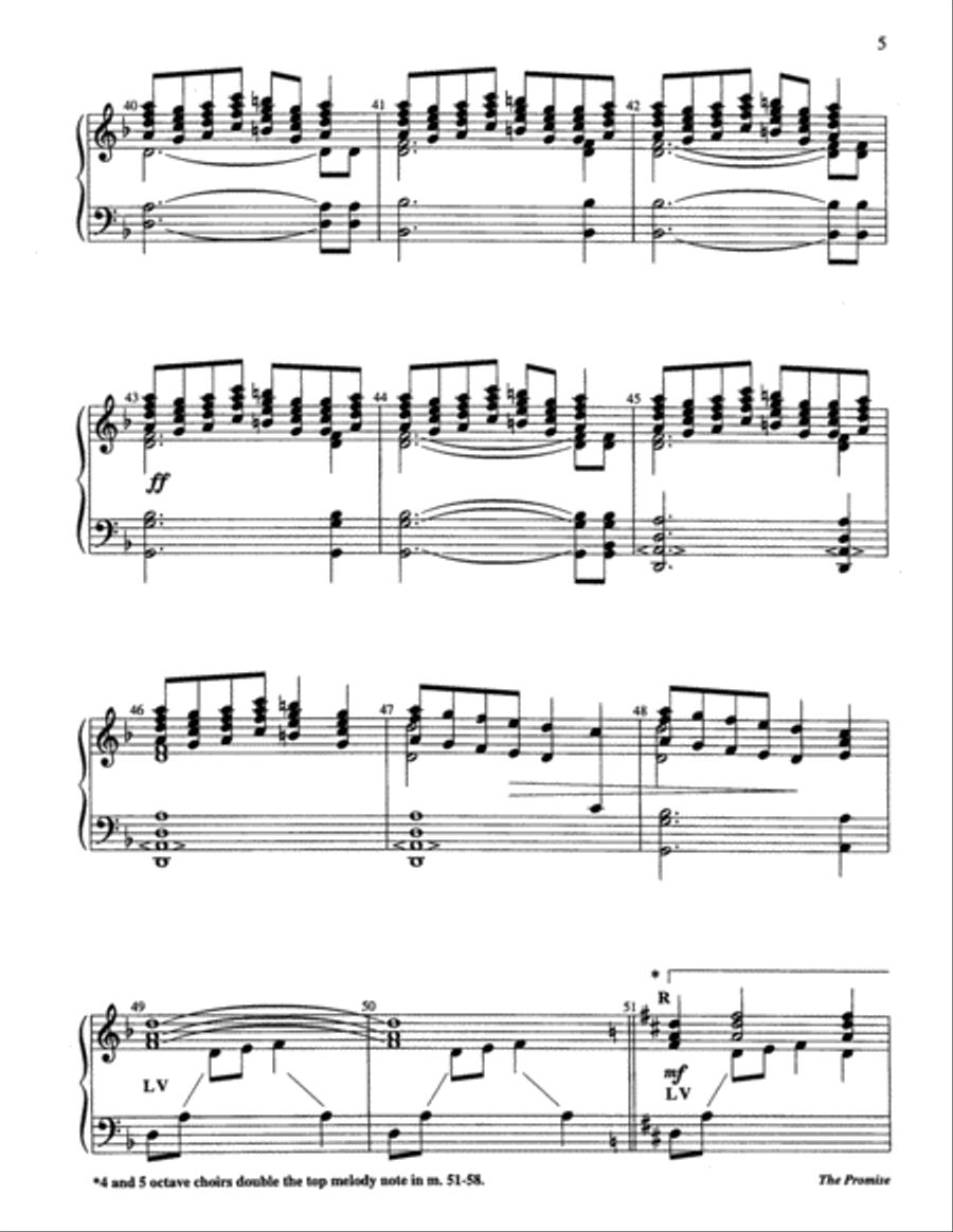 The Promise 5-Octaves scores gallery preview page 5
