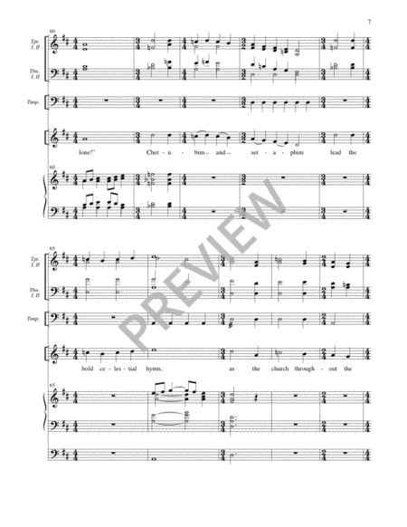 Hear the City Filled with Singing - Full Score and Parts