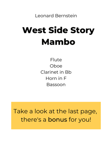 Mambo for Woodwind Quintet (from West Side Story) image number null