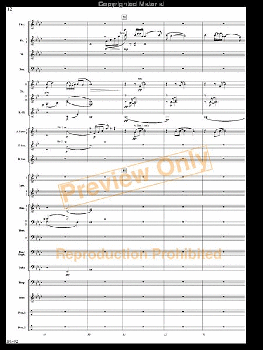 Remembering Yesterdays Concert Band scores gallery preview page 11