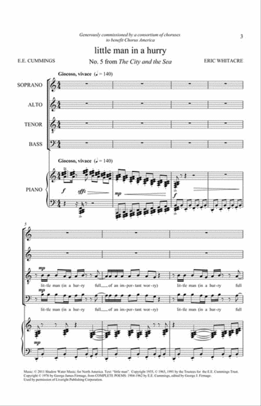 Little Man in a Hurry Little Man in a Hurry 4-Part scores gallery preview page 2