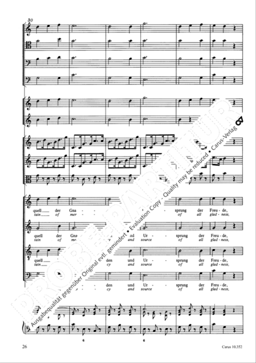 From the deepest comes our plea (Aus der Tiefen rufen wir) 4-Part scores gallery preview page 29