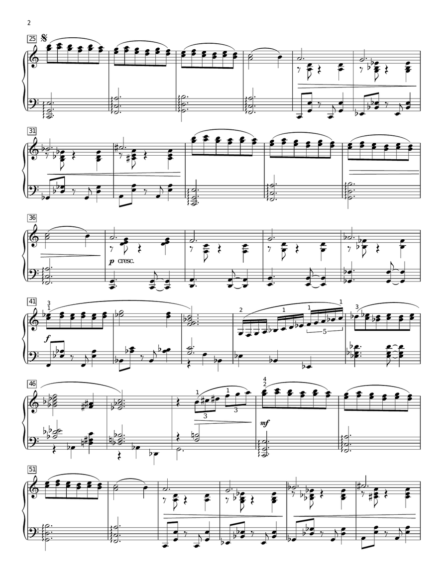 Skating (from A Charlie Brown Christmas) (arr. Phillip Keveren) Piano Solo scores gallery preview page 2