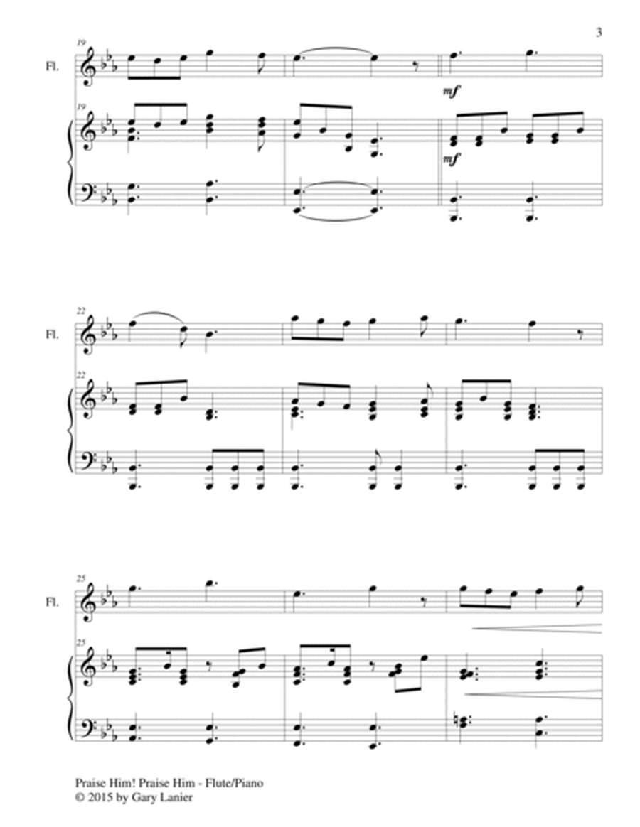 PRAISE HIM! PRAISE HIM! (Duet – Flute and Piano/Score and Parts) image number null