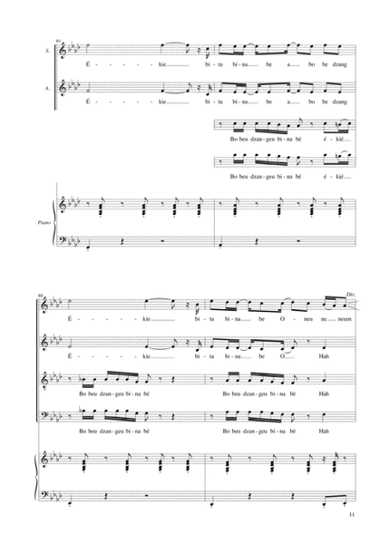 La Voix Des Sages - Bilquin - SATB Piano