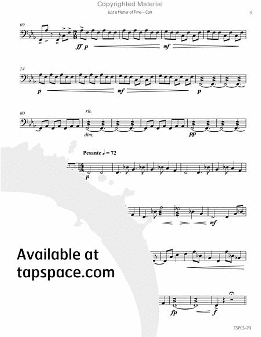 Just a Matter of Time Percussion scores gallery preview page 6