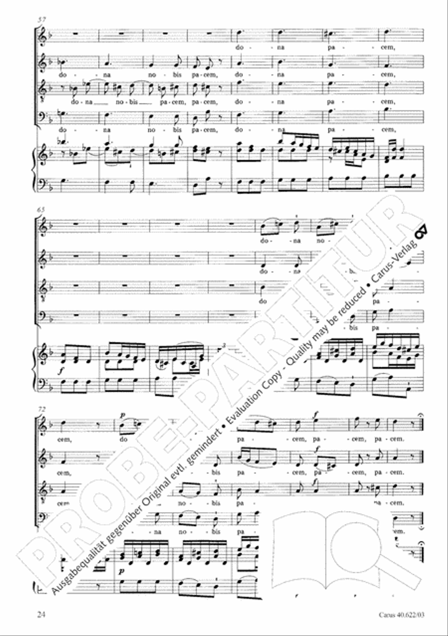 Missa brevis in D minor Missa brevis in D minor 4-Part scores gallery preview page 29