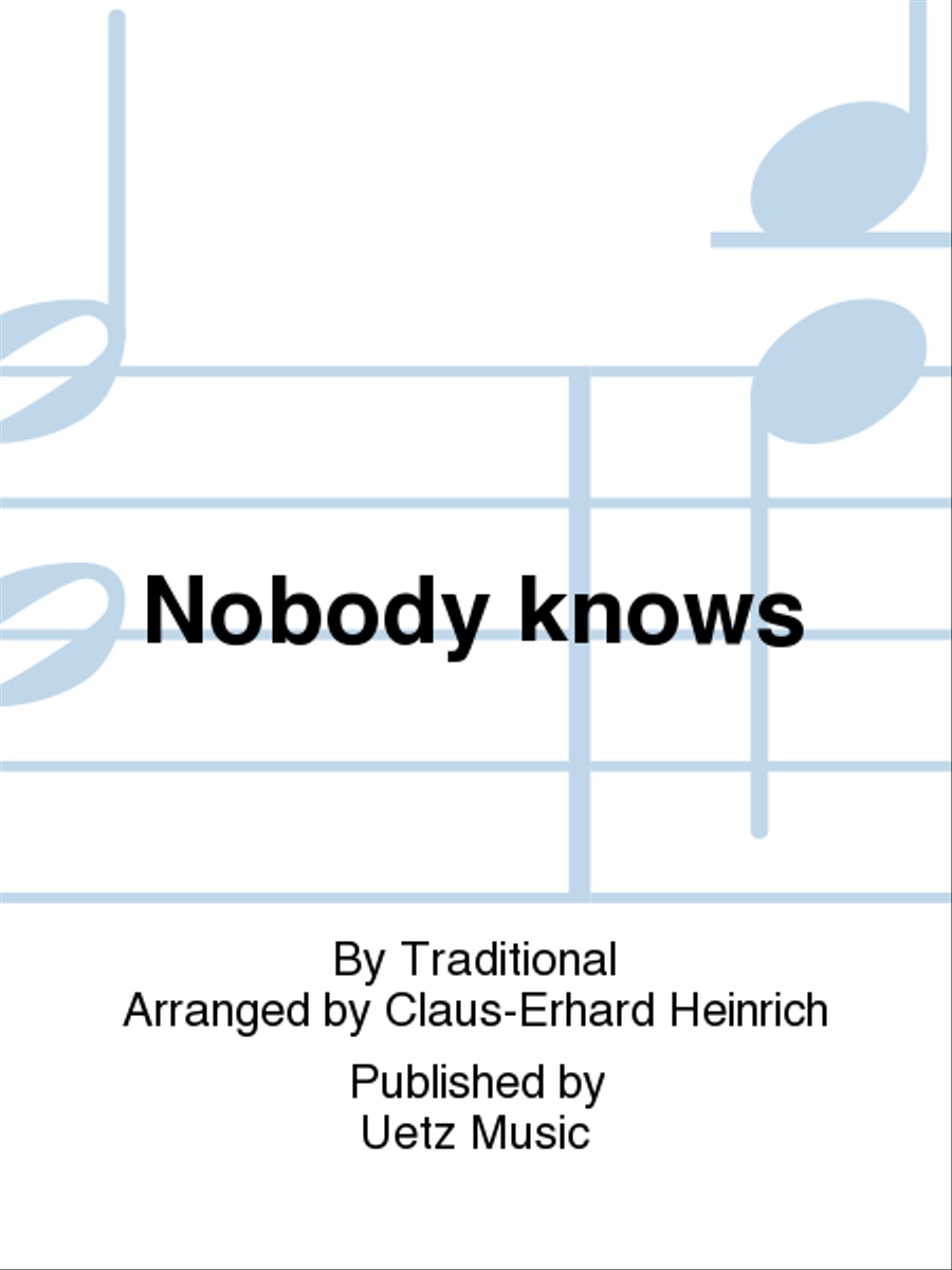 Nobody knows Horn scores gallery preview page 1