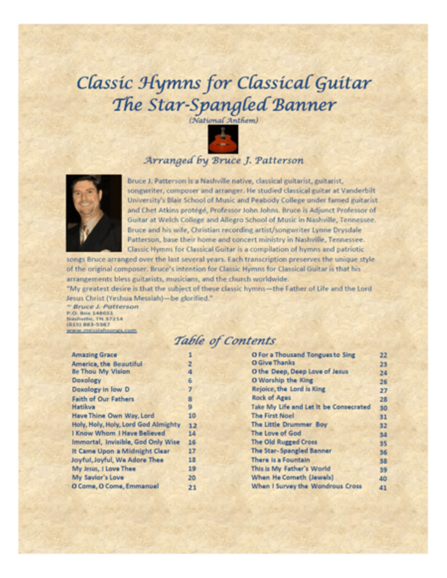 The Star-Spangled Banner (National Anthem) Electric Guitar scores gallery preview page 1