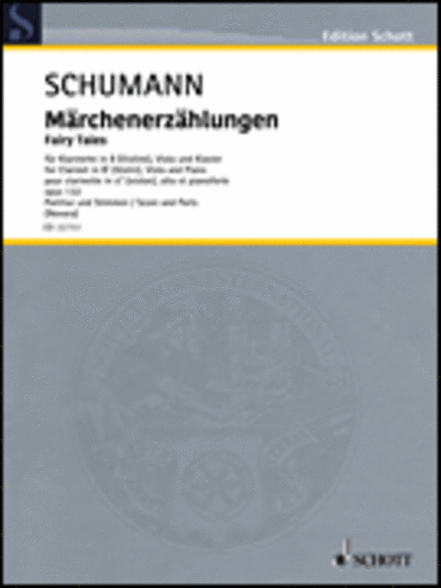 Fairy Tales, Op. 132 [Märchenerzählungen] Clarinet scores gallery preview page 1