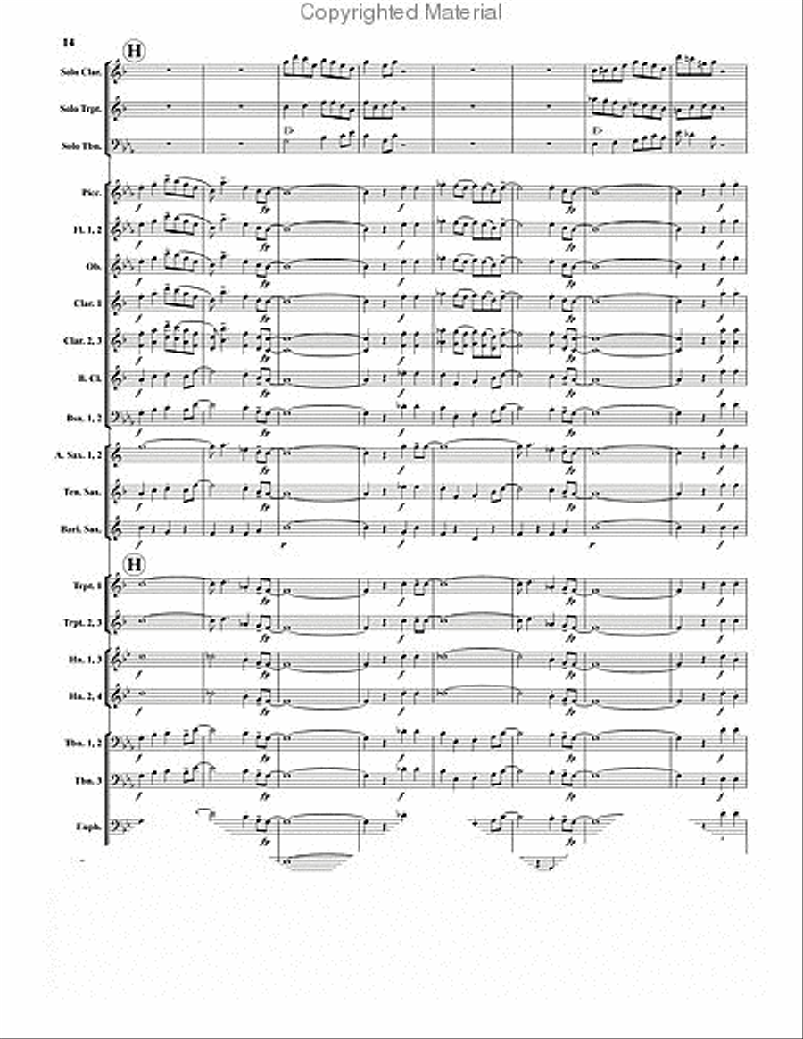 Dixieland Live! Concert Band scores gallery preview page 8